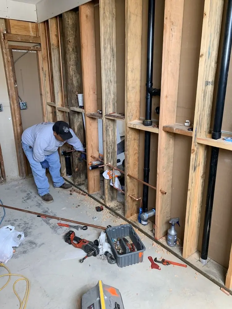 Commercial rough-in plumbing for Gas Line Repair in Village Builders
